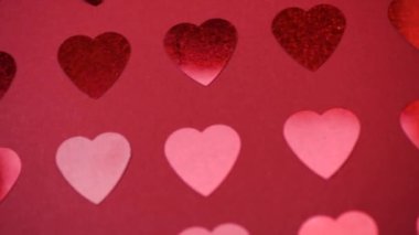 Kalpli renkli soyut arkaplan