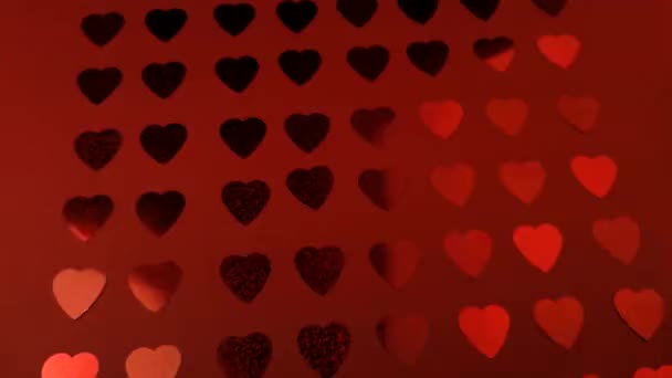 Fondo Abstracto Colorido Con Corazones — Vídeo de stock