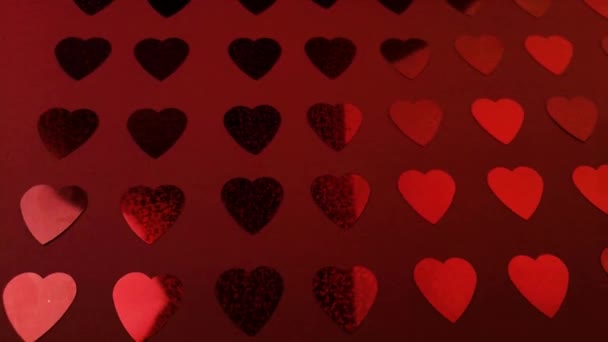 Colorful Abstract Background Hearts — Stock Video