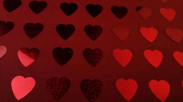 Colorful Abstract Background Hearts — Stock Video