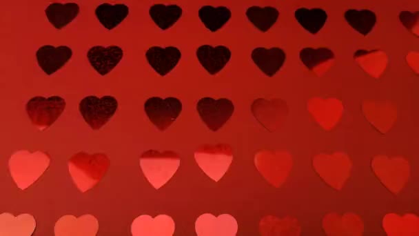 Färgglada Abstrakt Bakgrund Med Hjärtan — Stockvideo