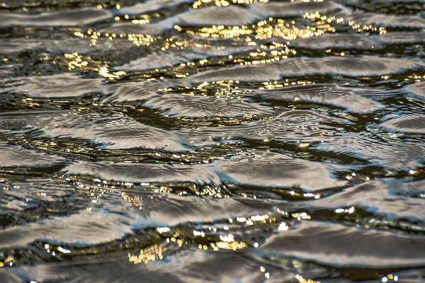 Verão Montanha Rio Ondas Textura — Fotografia de Stock