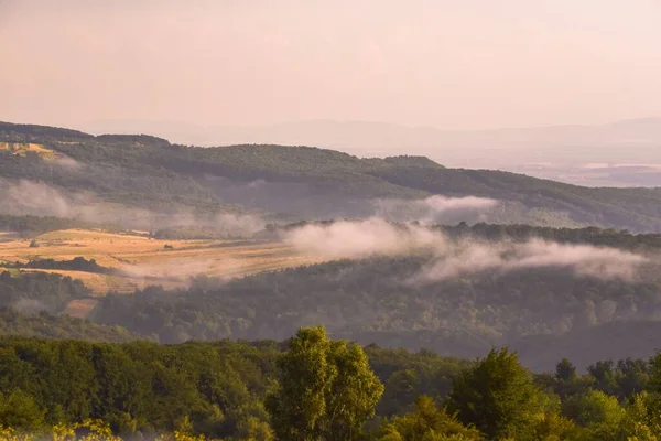 Sonnenuntergangslandschaft Hochland Nach Sommergewitter — Stockfoto