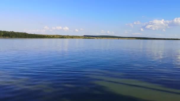 Paysage Lac Été Soirée Avant Coucher Soleil — Video