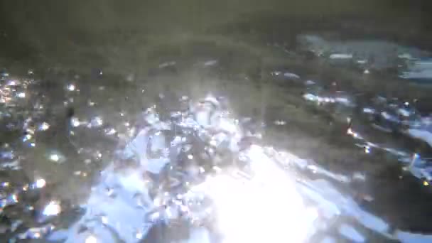 Fotografi Bawah Air Dari Sungai Pegunungan Musim Panas — Stok Video