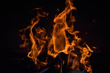 Ocakta güzel bir ateş yanıyor.