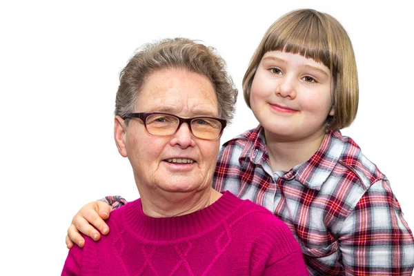 Holländische Großmutter und Enkelkind zusammen — Stockfoto