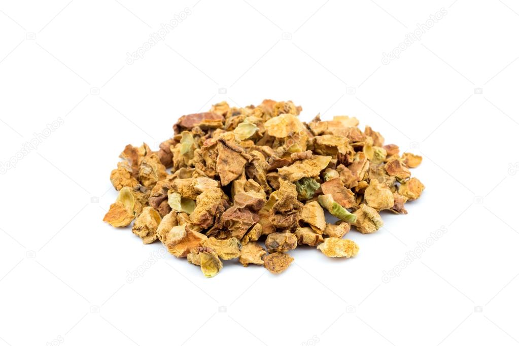 Heap of loose apple pieces