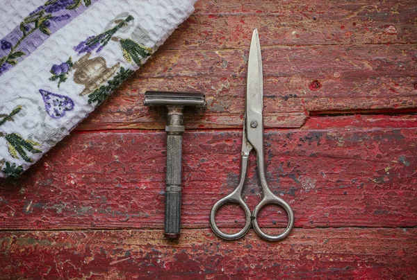 Kuaför Dükkanı Vintage araçları