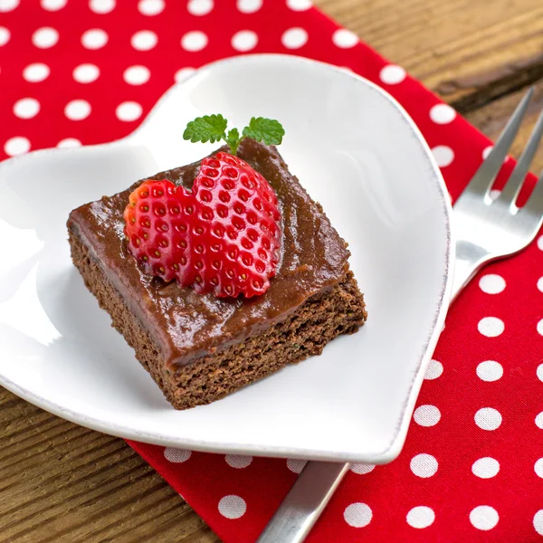 Bolo de chocolate — Fotografia de Stock