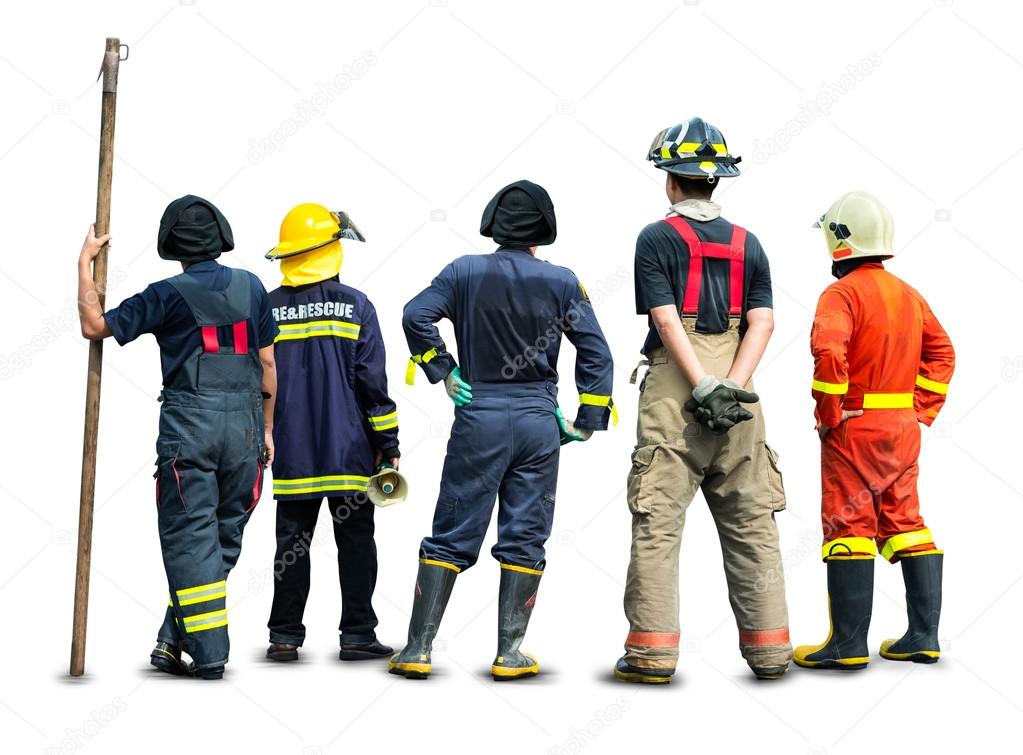Fireman and rescue team