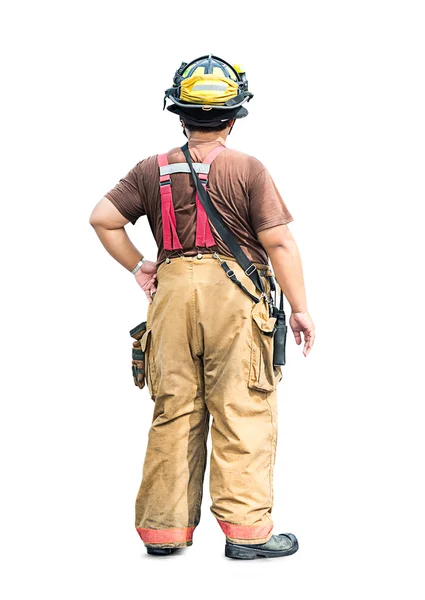 Brandweerman en redding geïsoleerd — Stockfoto