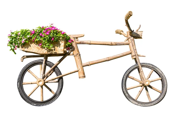 Wooden bicycle — Stock Photo, Image