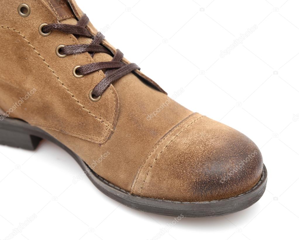 Sobre Marrón Aislados Zapatos Hombre Fondo Cuero Clásico De Twngaq1