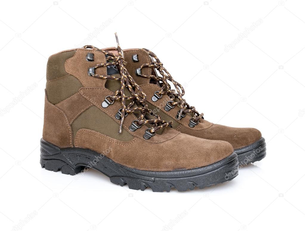 Casual boot on white background