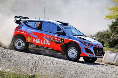 Belçika sürücü Thierry Neuville ve yardımcı sürücü Nicolas Gilesoul