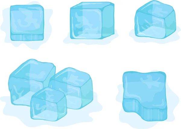 Glaces vectorielles sur fond blanc — Image vectorielle