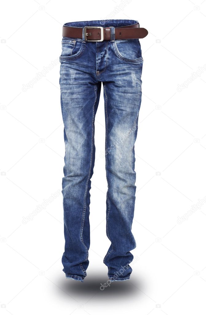 Blue Jeans with a belt the teenager
