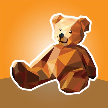 Bir ayı oyuncak oyuncak çizimi