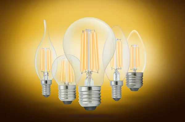 Lampadina a incandescenza LED (E27 ) — Foto Stock