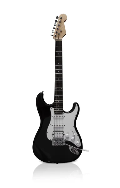 Elektro gitar beyaz arka plan üzerinde izole. Kırpma yolu ile