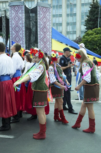 Moldávia, Chisinau, Dia da Independência, Praça da Assembleia Nacional, n — Fotografia de Stock