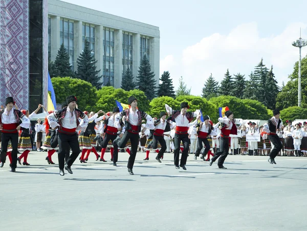 Молдова, Кишинів, День незалежності, Національна Асамблея площі, n — стокове фото