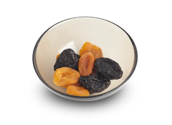 Разнообразные сухофрукты абрикосы, чернослив — стоковое фото