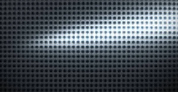 Punktuell Beleuchtete Perforierte Metallplatte Metallischer Hintergrund Nahaufnahme — Stockfoto