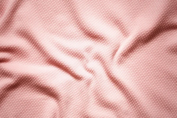 Różowy tkanina zmięty tle — Zdjęcie stockowe