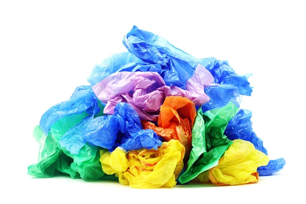 Odpadkové plastové pytle — Stock fotografie