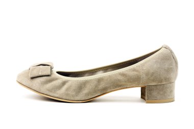 Beyaz izole güzel kadın ayakkabı