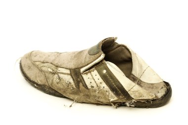 Eski önyükleme üzerinde beyaz izole