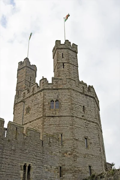 Caenarfon Has Many Places Historic Interest Significance Visit Whilst Staycation — Stock Photo, Image