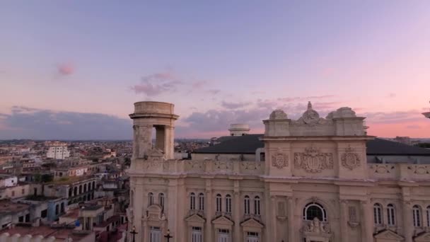 Panoramatický Výhled Starou Havanu Barevné Ulice Starého Havany Historickém Centru — Stock video