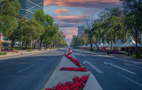 Mexico City Financial center och affärsdistrikt nära Paseo De Reforma — Stockfoto
