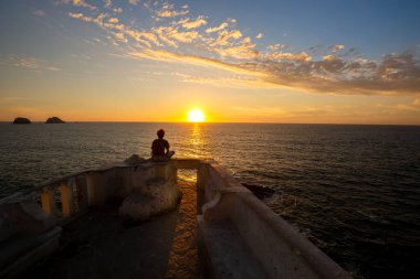 Meşhur Mazatlan deniz gezisi, El Malecon, okyanus gözcüleri ve manzaralı manzaralı