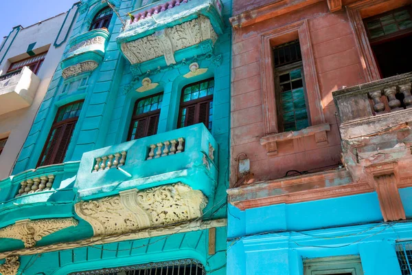 Scenic colorful Old Havana streets in historic city center of Havana Vieja near Paseo El Prado and Capitolio Stock Image