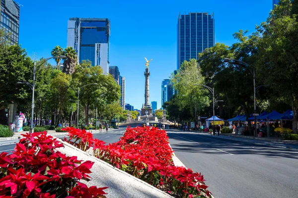 Cidade do México Centro financeiro e distrito de negócios perto de Paseo De Reforma — Fotografia de Stock