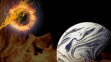 Bir asteroidin dünyaya çarpması sonucu meydana gelen bir çarpışma felakete, yıkıma ve yok oluşa yol açacak.