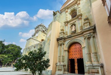Landmark Oaxaca Cathedral, Cathedral of Our Lady of the Assumption on the main Zocalo Square in historic city center