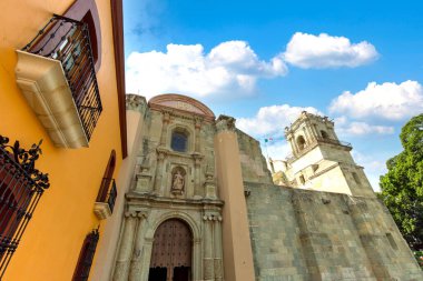 Landmark Oaxaca Cathedral, Cathedral of Our Lady of the Assumption on the main Zocalo Square in historic city center