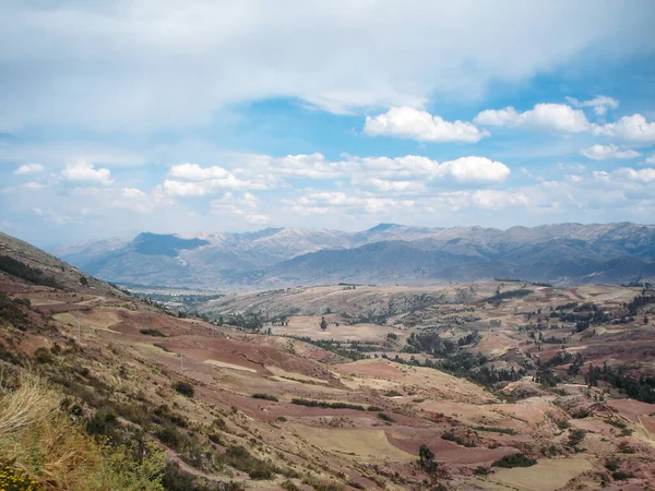 Scénická krajina posvátného údolí Inků u Cusca Peru — Stock fotografie