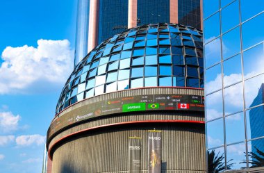 Paseo de la Reforma 'da Mexico City' de bulunan bir Meksika borsası. Latin Amerika 'nın en büyük ikinci borsası..