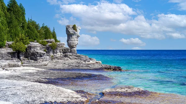 Sahne Beş Ulusal Deniz Parkı ve Tobermory 'den gelen turist robotun erişebildiği ünlü Çiçek Saksısı Adası.