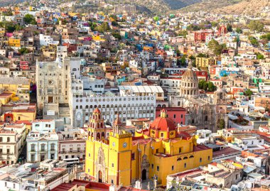 Guanajuato panoramic view from a scenic city lookout