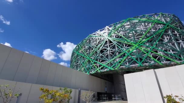 Maya World Museum of Merida, Gran Museo del Mundo Maya, som erbjuder utsikt över Yucatans historia och identitet — Stockvideo