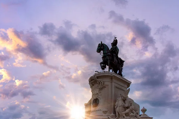 Commerce Plaza Arch in Lisbon in historic city center — Stock Photo, Image