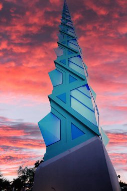 Scottsdale, Arizona / ABD 9 Nisan 2019: Frank Lloyd Wright Spire