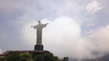 Rio De Janeiro, Brezilya, İsa 'nın Hava Görüntüsü Kurtarıcı, Corcovado Dağı 